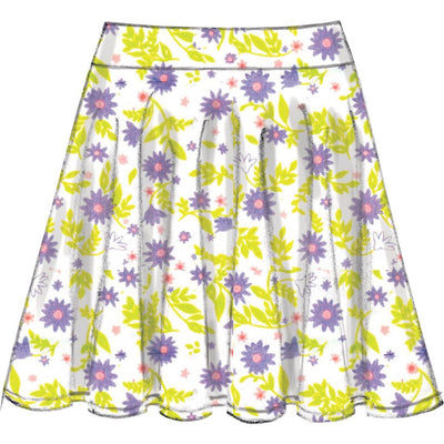 McCall's Pattern M7345 Childrens Girls Straight Handkerchief or High Low Hem Skirts 7345 Image 4 From Patternsandplains.com.jpg