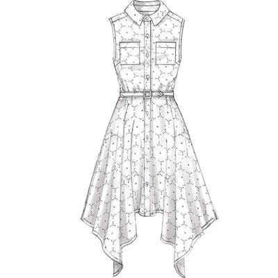 McCall's Pattern M7351 Misses Shirtdresses with Pockets and Belt 7351 Image 4 From Patternsandplains.com.jpg