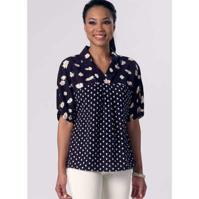 McCall's Pattern M7359 Misses V Neck Dolman Sleeve Tops 7359 Image 2 From Patternsandplains.com.jpg