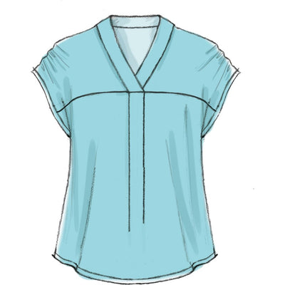 McCall's Pattern M7359 Misses V Neck Dolman Sleeve Tops 7359 Image 5 From Patternsandplains.com.jpg