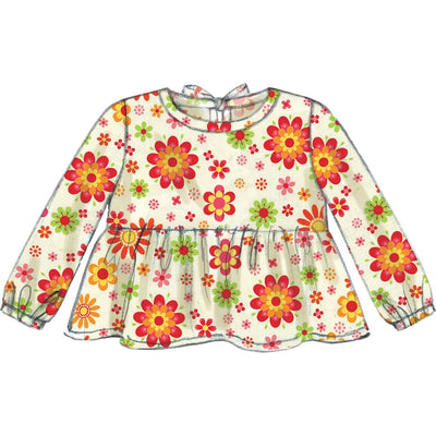 McCall's Pattern M7458 Toddlers Gathered Tops Dresses and Leggings 7458 Image 4 From Patternsandplains.com.jpg