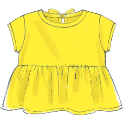 McCall's Pattern M7458 Toddlers Gathered Tops Dresses and Leggings 7458 Image 5 From Patternsandplains.com.jpg