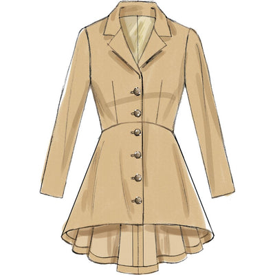 McCall's Pattern M7513 Misses Notch Collar Peplum Jackets 7513 Image 5 From Patternsandplains.com.jpg