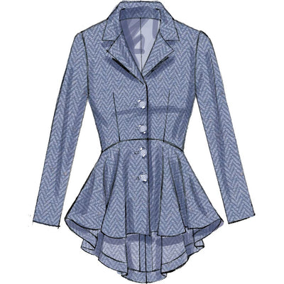 McCall's Pattern M7513 Misses Notch Collar Peplum Jackets 7513 Image 6 From Patternsandplains.com.jpg