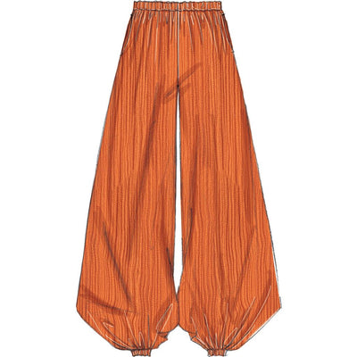 McCall's Pattern M7576 Misses Elastic Waist Loose Pants 7576 Image 4 From Patternsandplains.com.jpg