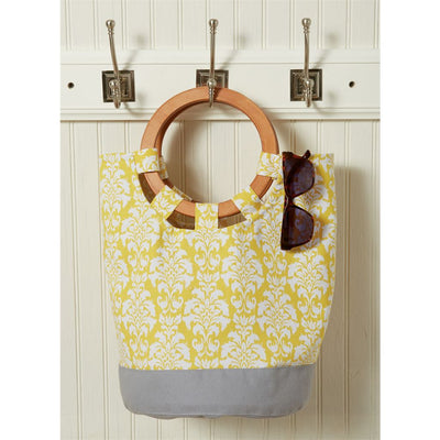 McCall's Pattern M7611 Misses Lined Tote Bags with Contrast Variations 7611 Image 3 From Patternsandplains.com.jpg