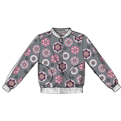 McCall's Pattern M7619 Childrens Girls Boys Bomber Jackets 7619 Image 3 From Patternsandplains.com.jpg