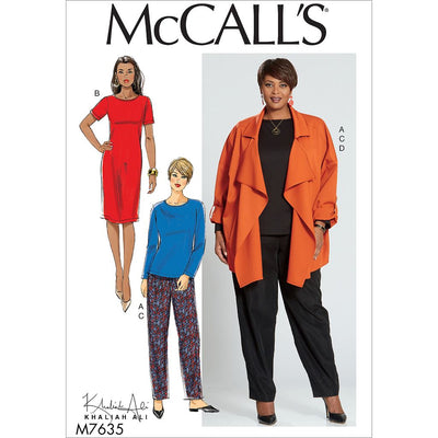 McCall's Pattern M7635 Misses Womens Top Dress Pants and Jacket 7635 Image 1 From Patternsandplains.com