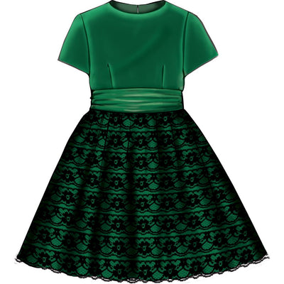 McCall's Pattern M7648 Childrens Girls Gathered Dresses with Petticoat and Sash 7648 Image 5 From Patternsandplains.com.jpg