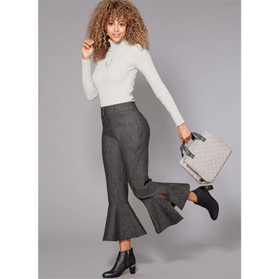 McCall's Pattern M7690 Misses Pants With Flounce Variations and Sash 7690 Image 2 From Patternsandplains.com.jpg