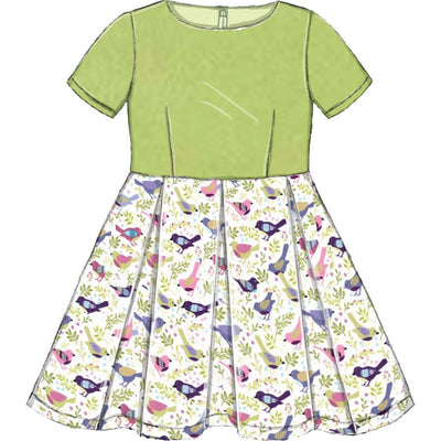 McCall's Pattern M7707 Children Girls Dresses and 18 Doll Dress 7707 Image 3 From Patternsandplains.com.jpg