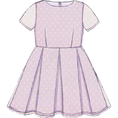 McCall's Pattern M7707 Children Girls Dresses and 18 Doll Dress 7707 Image 6 From Patternsandplains.com.jpg