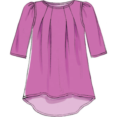 McCall's Pattern M7709 Children Girls Tops Dresses and Leggings 7709 Image 3 From Patternsandplains.com.jpg
