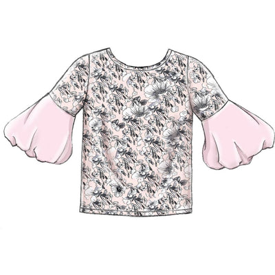 McCall's Pattern M7799 Childrens Girls Tops 7799 Image 3 From Patternsandplains.com