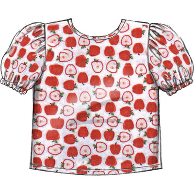 McCall's Pattern M7829 Childrens Girls Tops and Jumpers 7829 Image 3 From Patternsandplains.com