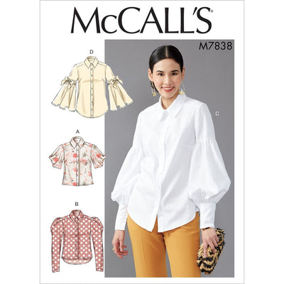 McCall's Pattern M7838 Misses Tops 7838 Image 1 From Patternsandplains.com