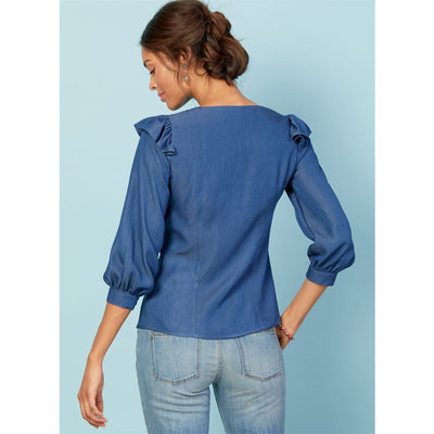 McCall's Pattern M7900 Misses Tops 7900 Image 6 From Patternsandplains.com