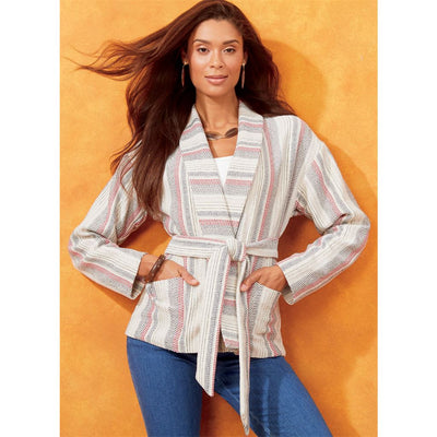 McCall's Pattern M7912 Misses Jackets Vest and Belt 7912 Image 2 From Patternsandplains.com