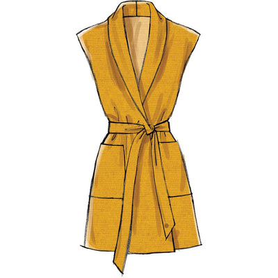 McCall's Pattern M7912 Misses Jackets Vest and Belt 7912 Image 4 From Patternsandplains.com