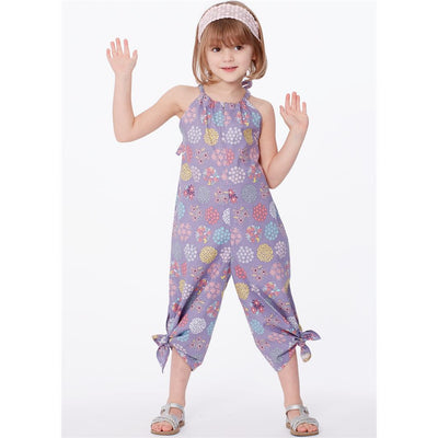 McCall's Pattern M7917 Childrens and Girls Romper Jumpsuit and Belt 7917 Image 8 From Patternsandplains.com