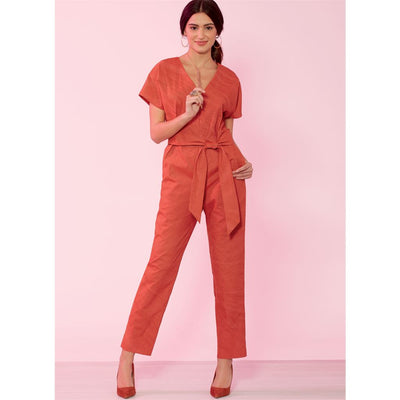 McCall's Pattern M7936 Misses Miss Petite Romper Jumpsuit and Belt 7936 Image 2 From Patternsandplains.com