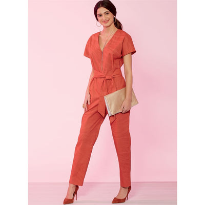 McCall's Pattern M7936 Misses Miss Petite Romper Jumpsuit and Belt 7936 Image 6 From Patternsandplains.com
