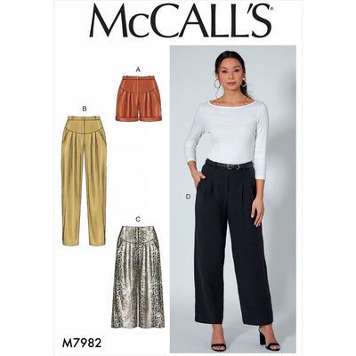 McCall's Pattern M7982 Shorts and Pants 7982 Image 1 From Patternsandplains.com