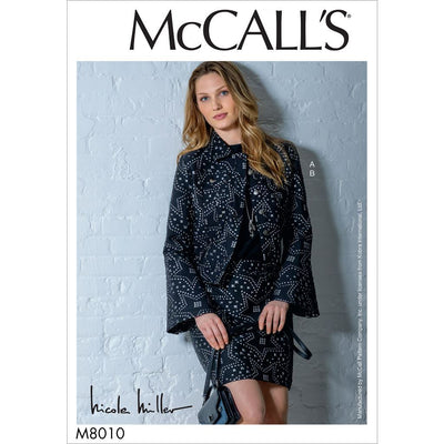 McCall's Pattern M8010 Misses Jacket and Skirt 8010 Image 1 From Patternsandplains.com