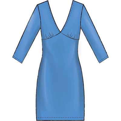 McCall's Pattern M8020 Misses Dresses 8020 Image 4 From Patternsandplains.com