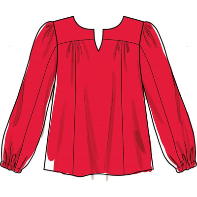 McCall's Pattern M8026 Misses Tops 8026 Image 4 From Patternsandplains.com