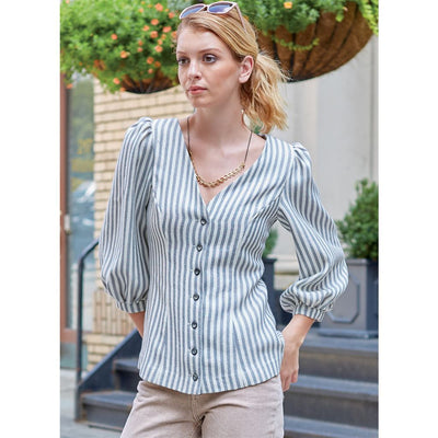 McCall's Pattern M8040 #EmmieMcCalls Misses Tops 8040 Image 2 From Patternsandplains.com