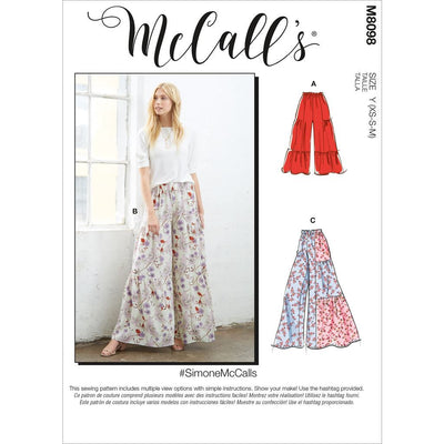 McCall's Pattern M8098 #SimoneMcCalls Misses Pants 8098 Image 1 From Patternsandplains.com