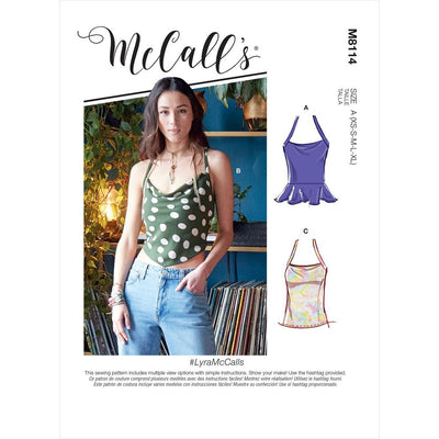 McCall's Pattern M8114 #LyraMcCalls Misses Tops 8114 Image 1 From Patternsandplains.com