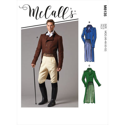 McCall's Pattern M8135 Mens Coats 8135 Image 1 From Patternsandplains.com