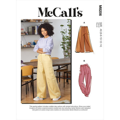 McCall's Pattern M8206 Misses Pants 8206 Image 1 From Patternsandplains.com