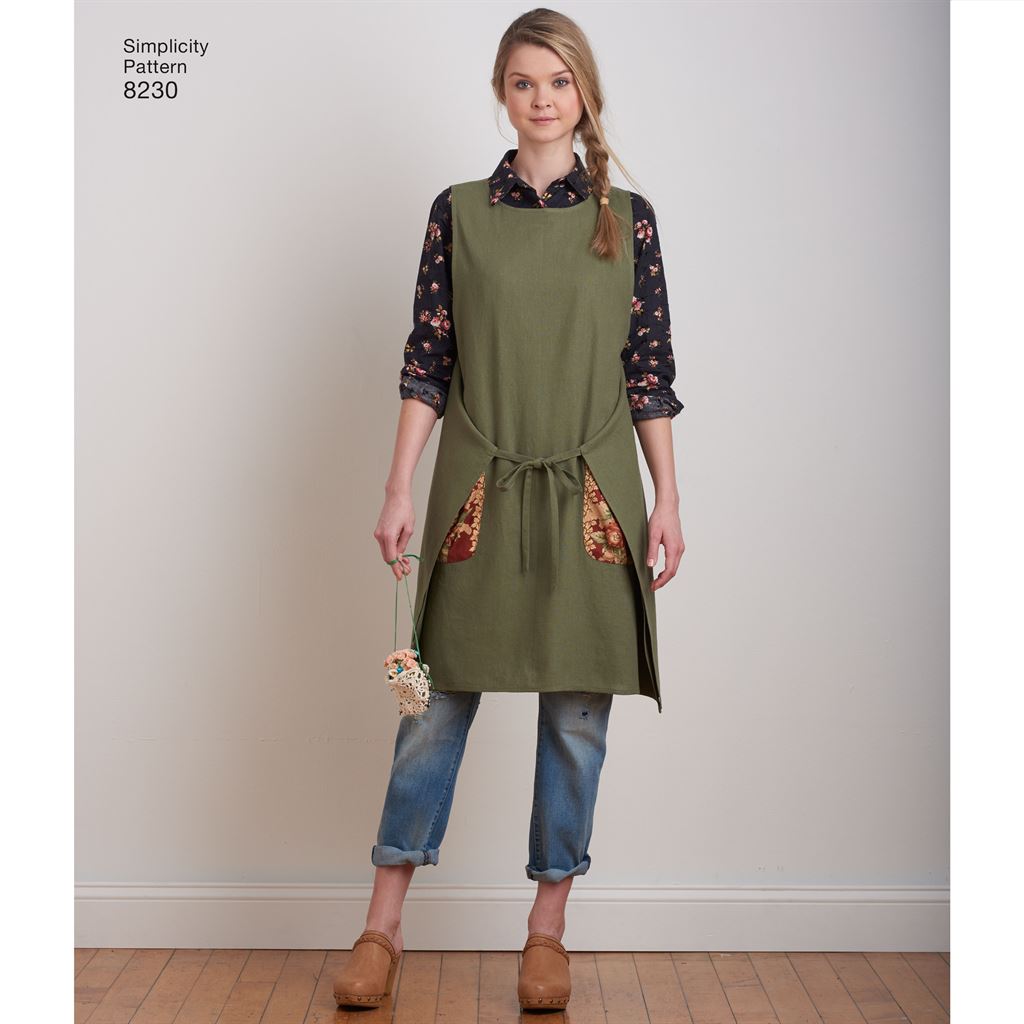 Simplicity Pattern 8230 Womens Dottie Angel Reversible Apron Dress and Tabard Image 1 From Patternsandplains.com