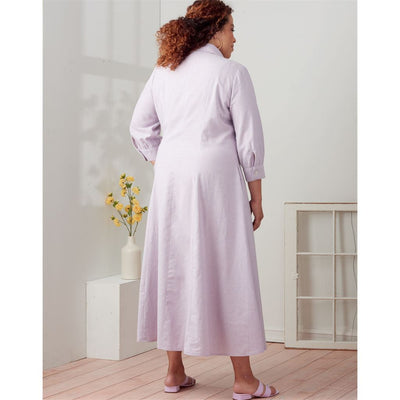 Simplicity Sewing Pattern S9260 Misses and Womens Button Front Dresses 9260 Image 3 From Patternsandplains.com