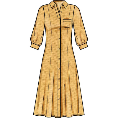 Simplicity Sewing Pattern S9260 Misses and Womens Button Front Dresses 9260 Image 5 From Patternsandplains.com