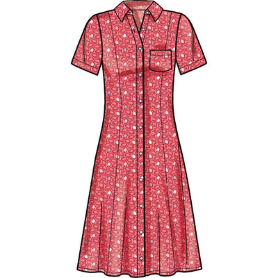 Simplicity Sewing Pattern S9260 Misses and Womens Button Front Dresses 9260 Image 6 From Patternsandplains.com