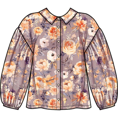 Simplicity Sewing Pattern S9646 Misses Button Down Top 9646 Image 5 From Patternsandplains.com