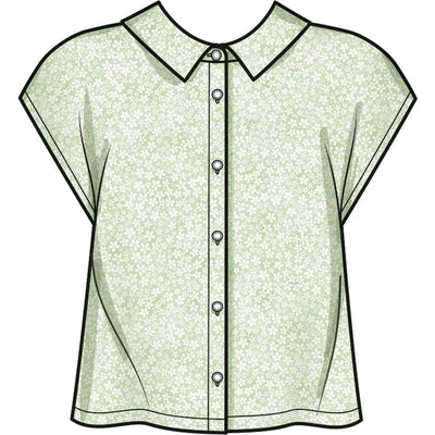 Simplicity Sewing Pattern S9646 Misses Button Down Top 9646 Image 6 From Patternsandplains.com