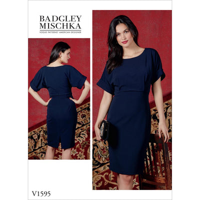 Vogue Pattern V1595 Misses Dress 1595 Image 1 From Patternsandplains.com
