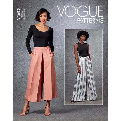 Vogue Pattern V1685 Misses Pants 1685 Image 1 From Patternsandplains.com