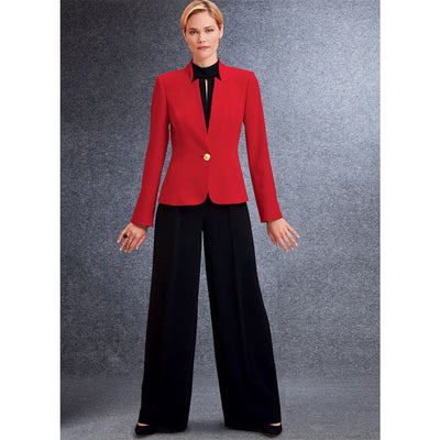 Vogue Pattern V1741 Misses Jacket Top Dress Pants and Jumpsuit 1741 Image 4 From Patternsandplains.com