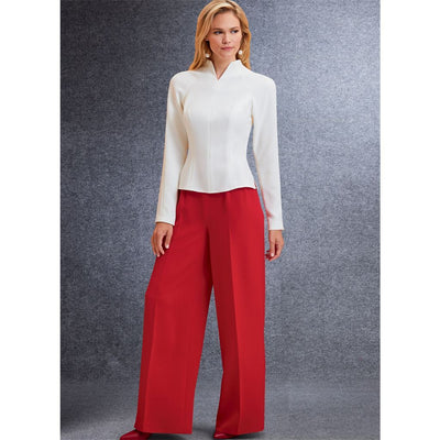 Vogue Pattern V1741 Misses Jacket Top Dress Pants and Jumpsuit 1741 Image 5 From Patternsandplains.com