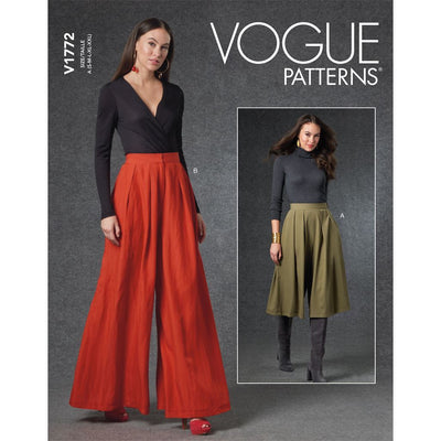 Vogue Pattern V1772 Misses Pants 1772 Image 1 From Patternsandplains.com