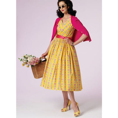 Vogue Pattern V8789 Misses Misses Petite Dress and Cummerbund 8789 Image 4 From Patternsandplains.com.jpg