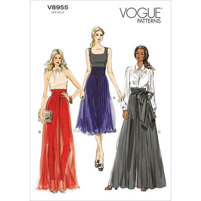 Vogue Pattern V8955 Misses Pants 8955 Image 1 From Patternsandplains.com