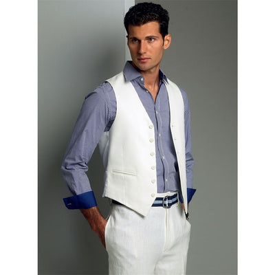 Vogue Pattern V8987 Mens Vest 8987 Image 4 From Patternsandplains.com.jpg