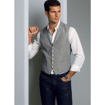 Vogue Pattern V8987 Mens Vest 8987 Image 6 From Patternsandplains.com.jpg